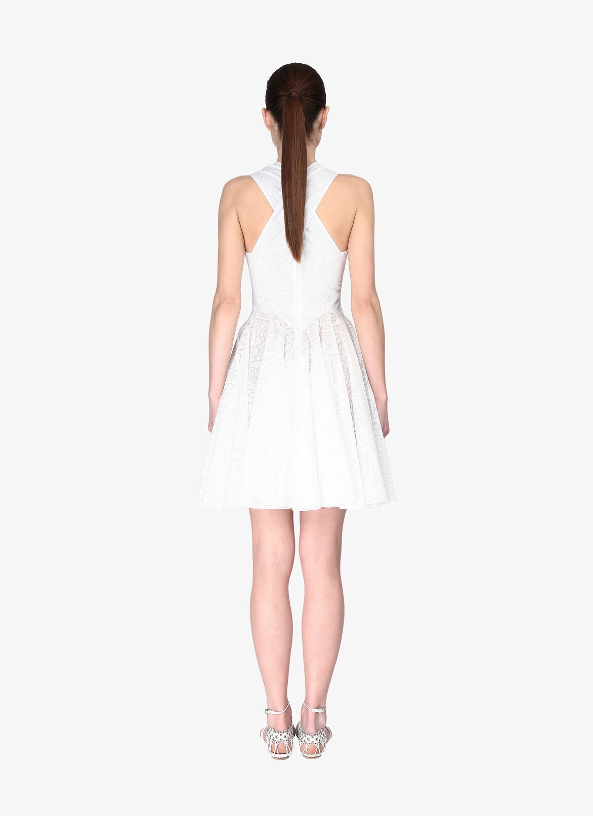 DRESS SPIRALE WHITE ALAÏA WHITE  DRESS SPIRALE WHITE